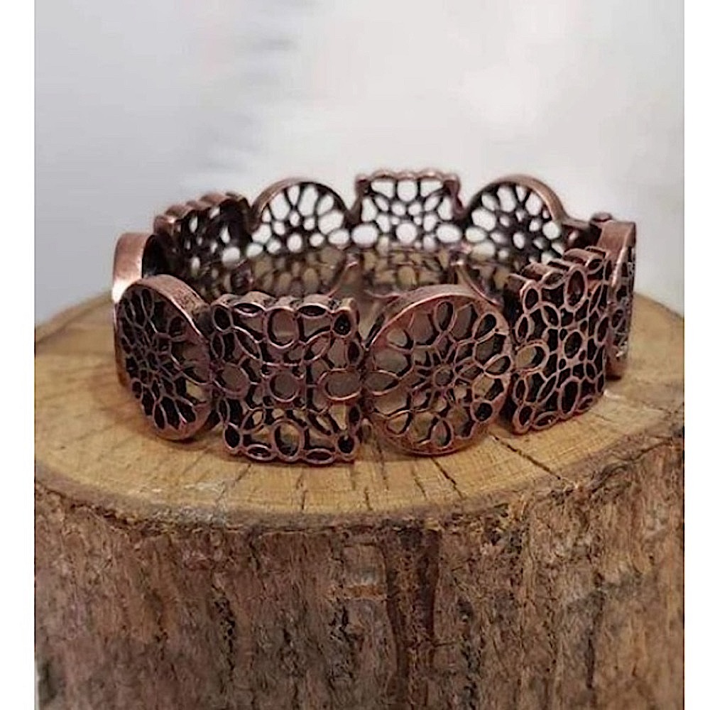 Mandala mixer copper bracelet exclusive